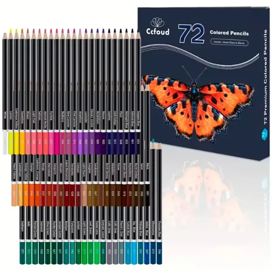 Lapis De Cor A Base De Oleo Com 72 Cores