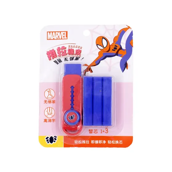 Borracha Retratil Personagens Com Refil - Homem Aranha