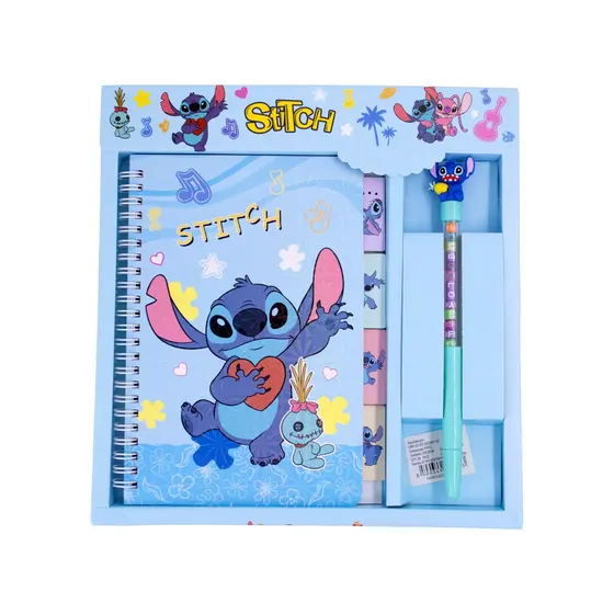 Kit Papelaria Para Presente Stitch