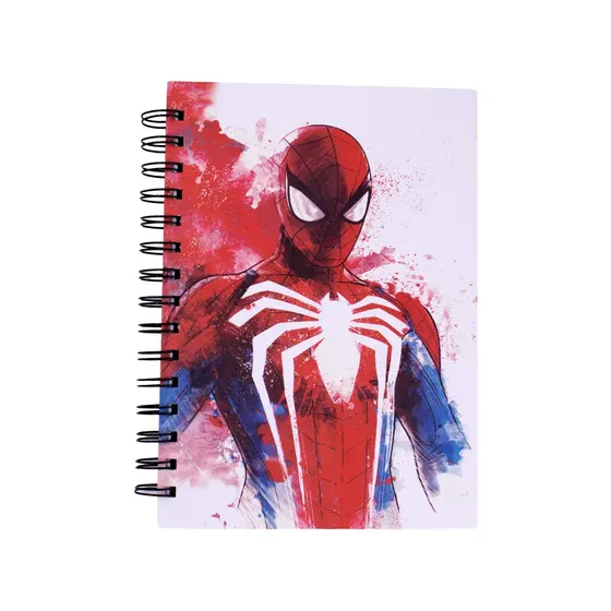 Caderno Espiral A5 Homem-Aranha Com 100 Folhas