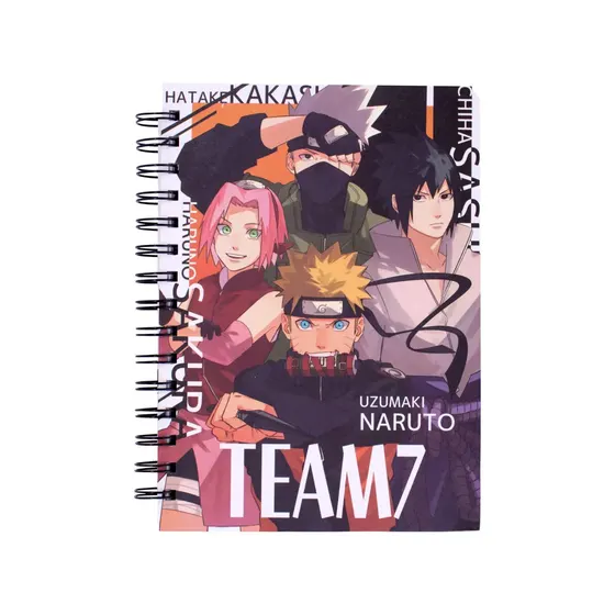 Caderno Espiral A5 Naruto Com 100 Folhas