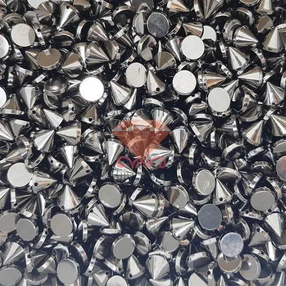 Chaton Para Costura Spike 10Mm Em Abs Com 500Gr