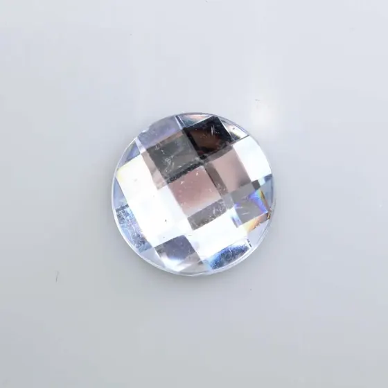 Chaton Para Colagem Redondo Sextavado 22Mm Em Acrilico Com 250Gr