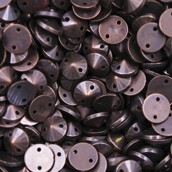 Chaton Para Costura Redondo Spike 08Mm Em Abs Com 500Gr