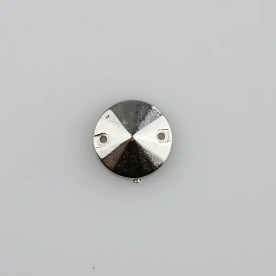 Chaton Para Costura Redondo Spike 10Mm Em Abs Com 500Gr