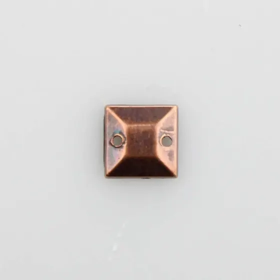 Chaton Para Costura Quadrado 8X8Mm Em Abs Com 500Gr