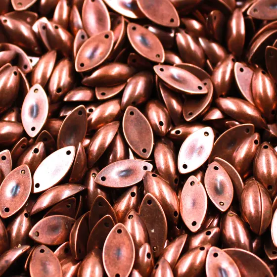 Chaton Para Costura Navete Liso 7X15Mm Em Abs Com 500Gr