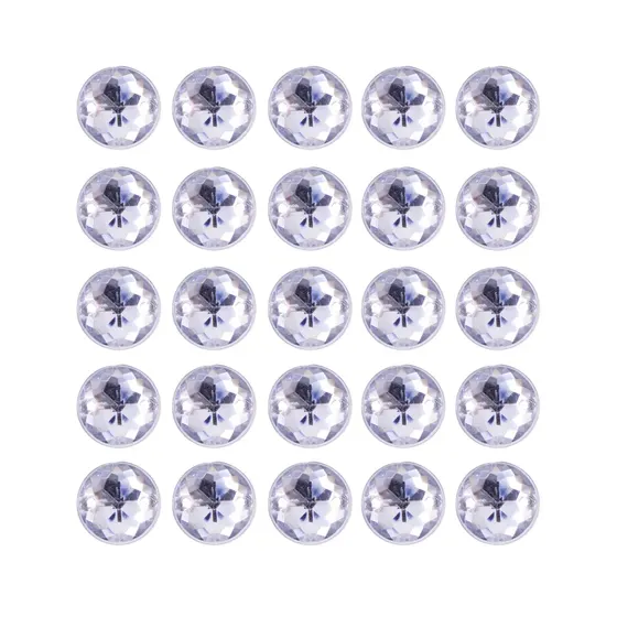 Chaton Para Costura Redondo Sextavado 10Mm Em Acrilico Com 500Gr