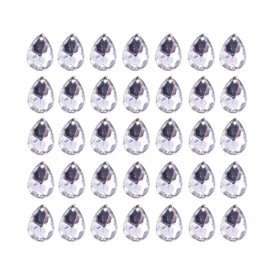 Chaton Para Costura Gota 10X14Mm Em Acrilico Com 500Gr