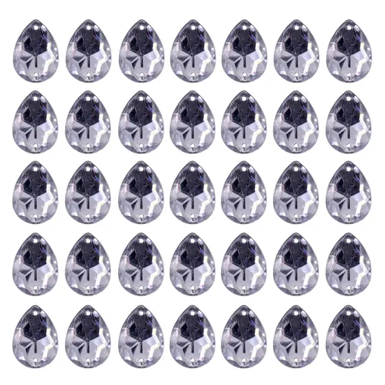 Chaton Para Costura Gota 13X18Mm Em Acrilico Com 500Gr