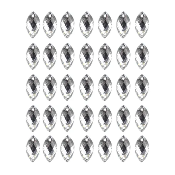 Chaton Para Costura Navete 6X12Mm Em Acrilico Com 500Gr