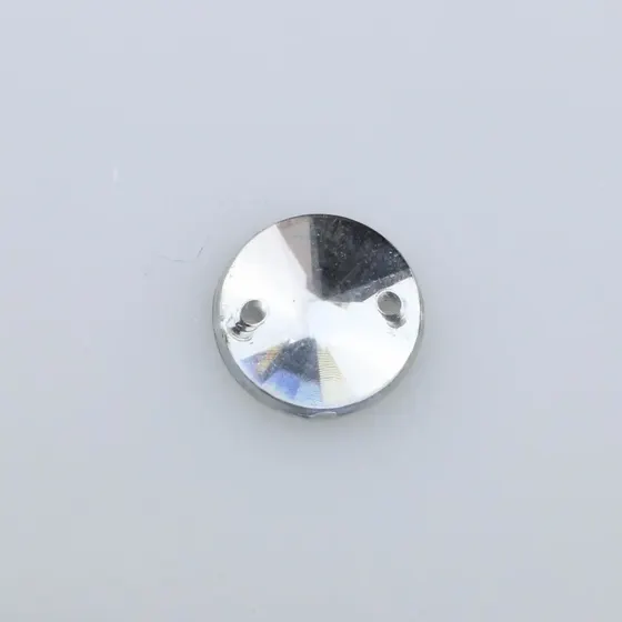 Chaton Para Costura Redondo Spike 12Mm Em Acrilico Com 500Gr