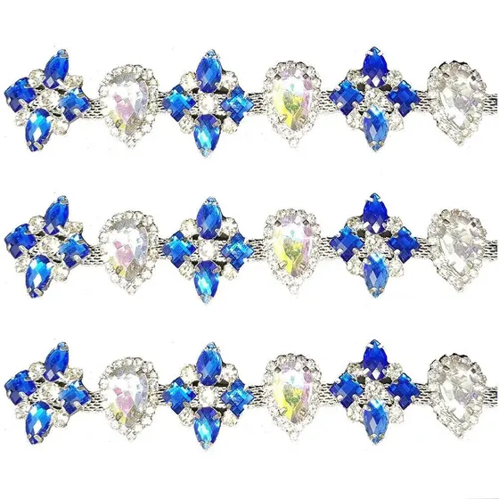 Corrente Strass Em Metro Flor 5Mt