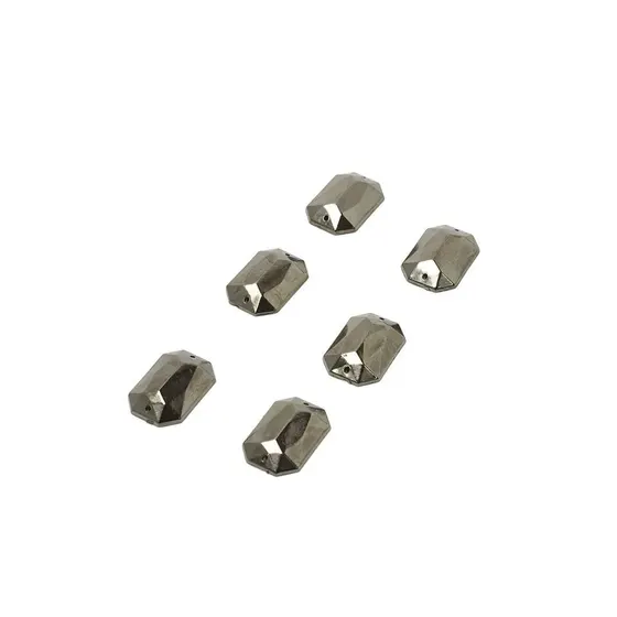 Chaton Para Costura Retangular Sextavado 18X25Mm Em Abs Com 500Gr