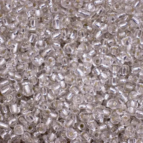 Micangao Com Miolo Prata 3.6Mm (6/0) Em Vidro
