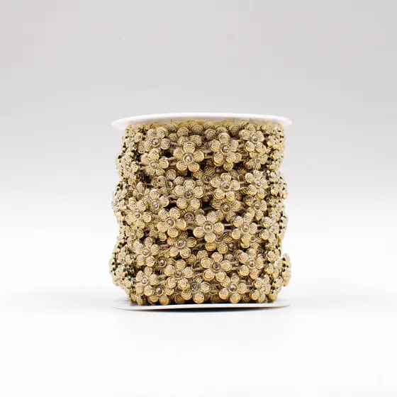 Aljofre Florzinha 12Mm Em Abs Com 9 Metros