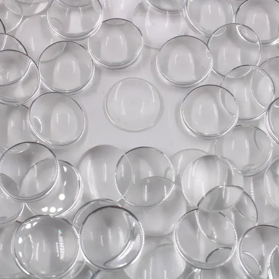 Cabochon Redondo 20Mm Em Vidro Com 100 Pecas