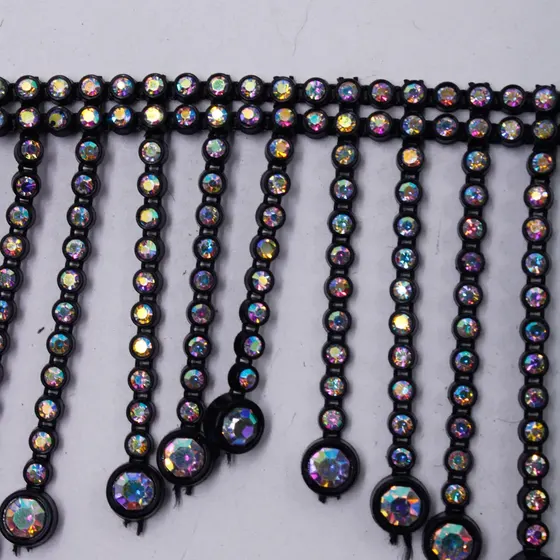 Franja De Strass 60Mm Em Abs Com 9,14 Metros