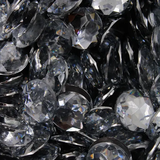 Chaton Para Colagem Redondo Sextavado 14Mm Em Acrilico