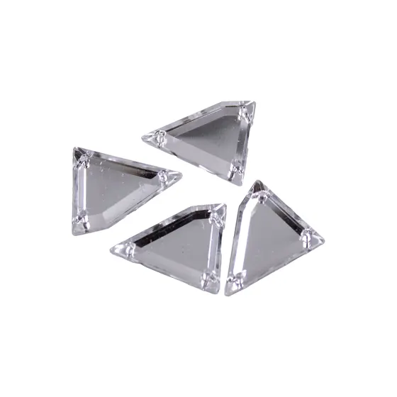 Chaton Para Costura Triangulo 16X20Mm Em Acrilico Com 500 Pecas