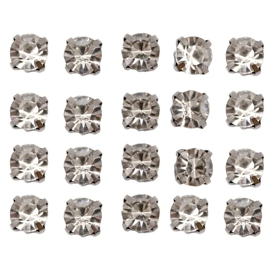 Strass De Costura C/Caixinha 4 Garras Ss32 Em Latao Com 720 Pecas