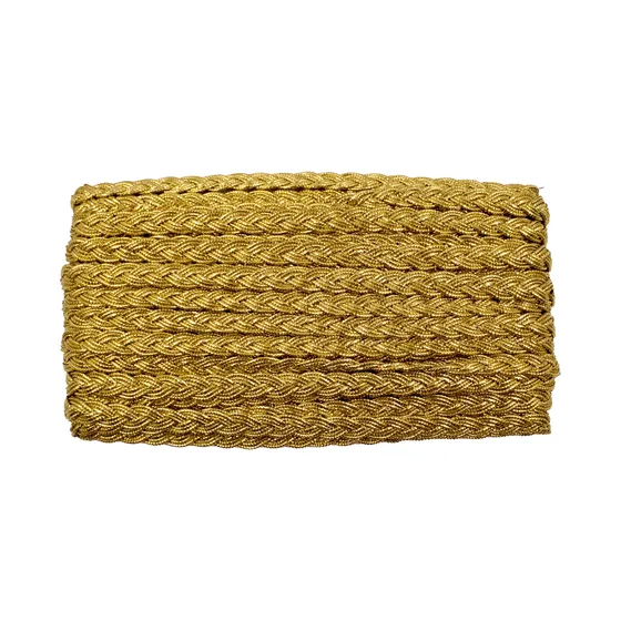 Passamanaria Metalizada 11Mm Em Poliester Com 18 Metros - Dourado