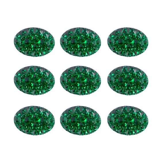 Chaton Cascalho Oval 13X18Mm Para Costura Com 300 Pecas