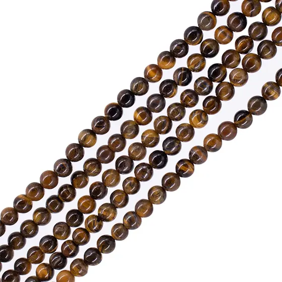 Fio Pedra Olho De Tigre 10Mm Com 05 Fios