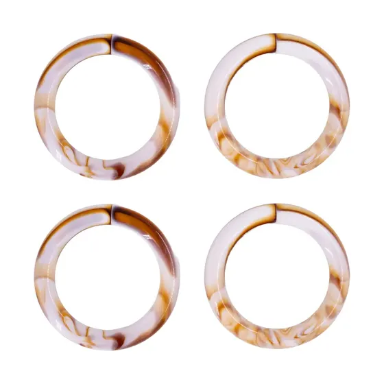 Argola Mesclada 60Mm Em Acrilico