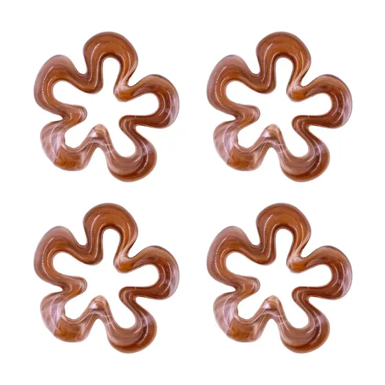 Pingente Flor 62Mm Em Acrilico