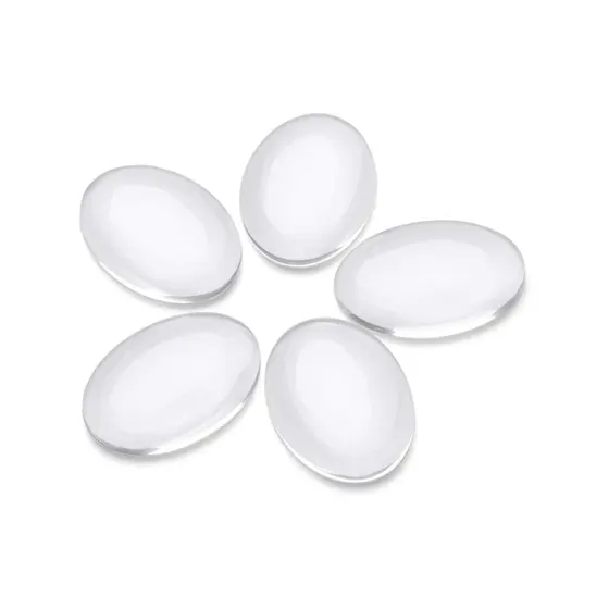 Cabochon Oval 18X25Mm Em Vidro Com 100 Pecas