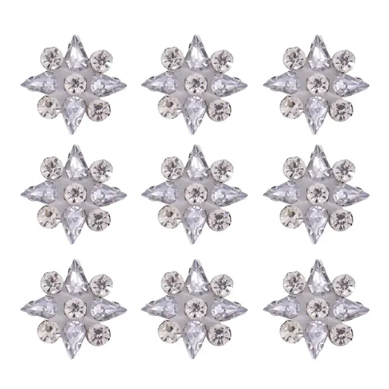 Aplique De Chaton Termocolante 30X30Mm Em Acrilico Com 12 Pecas
