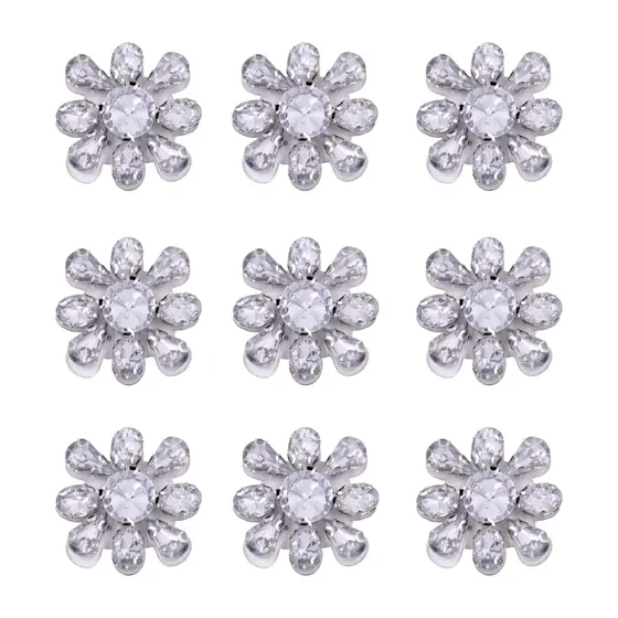 Aplique De Chaton Termocolante 26X26Mm Em Acrilico Com 12 Pecas