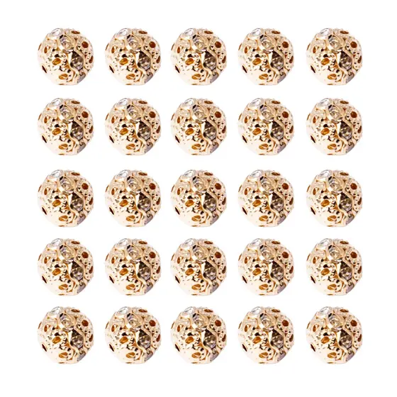 Esfera De Strass 10Mm Em Ferro Com 200 Pecas