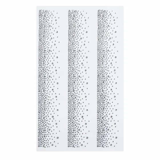 Strass Hot Fix Termocolante 19X34Cm Em Vidro Com 10 Folhas