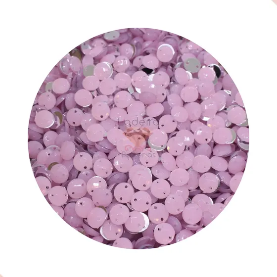 Chaton Para Costura Redondo Gelatina 08Mm Em Acrilico Com 250G