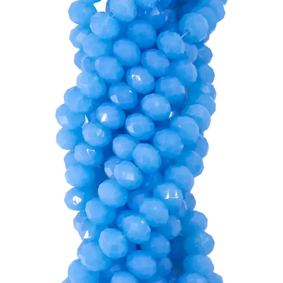 Fio De Cristal Fosco 12Mm Em Vidro Com 05 Fios