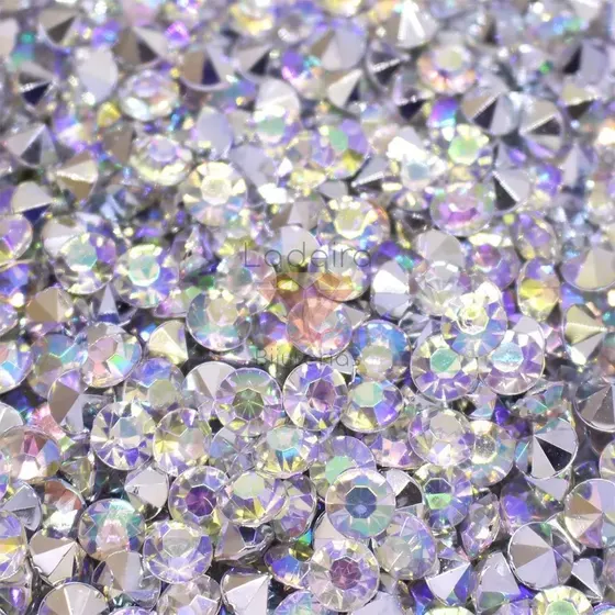 Strass Para Colagem 08Mm Em Acrilico Com 1000 Pecas