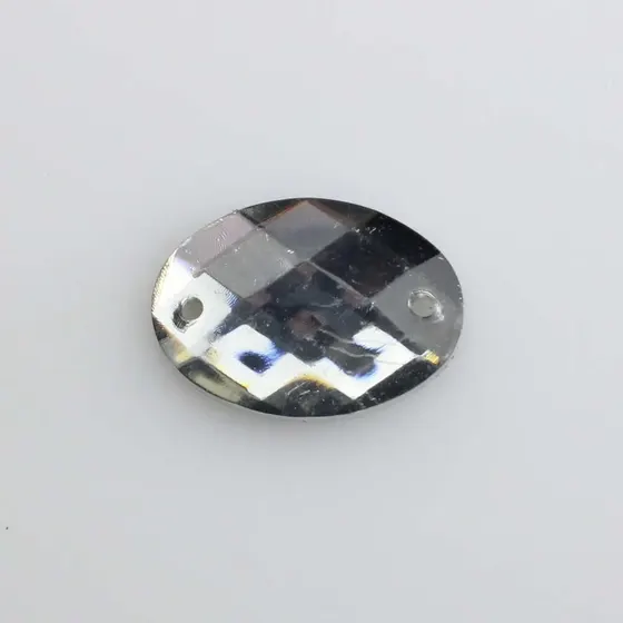 Chaton Para Costura Oval Sextavado 13X18Mm Em Acrilico Com 500Gr
