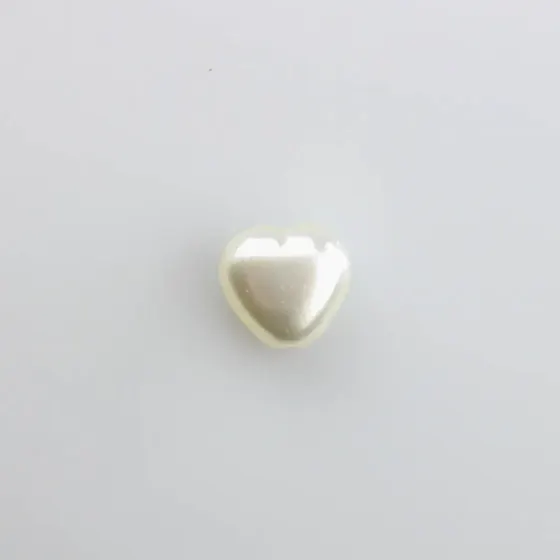 Perola De Coracao Passante 10X10Mm Em Abs Com 500G