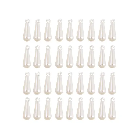 Pingente Gota 6.5X19Mm Em Abs Com 500Gr