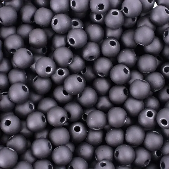 Bola Emborrachada Passante 08Mm Em Plastico Com 500Gr
