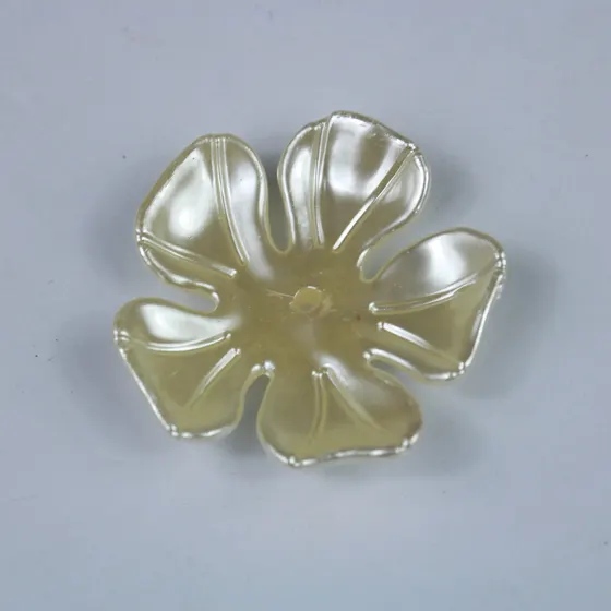 Flor Cinco Petalas Perolada 18Mm Em Abs Com 250G