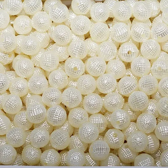 Perola Cascuda Passante 10Mm Em Abs Com 500Gr