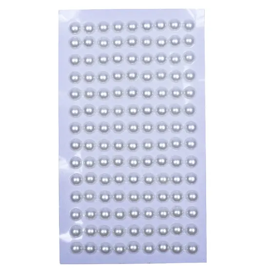 Cartela De Meia Perola 4Mm Com 12 Unidades Pequenas