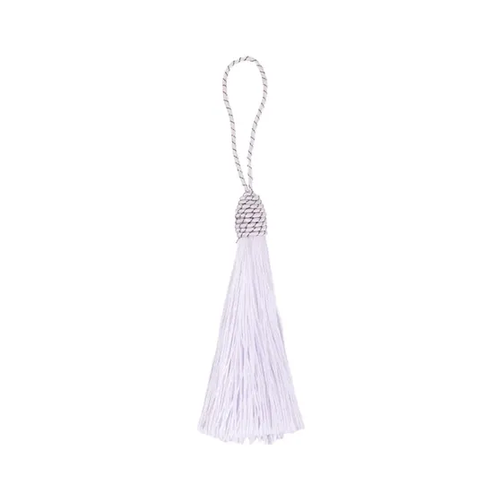Pingente Pompom Tassel Com Tulipa 90Mm Em Poliester Com 50 Pecas