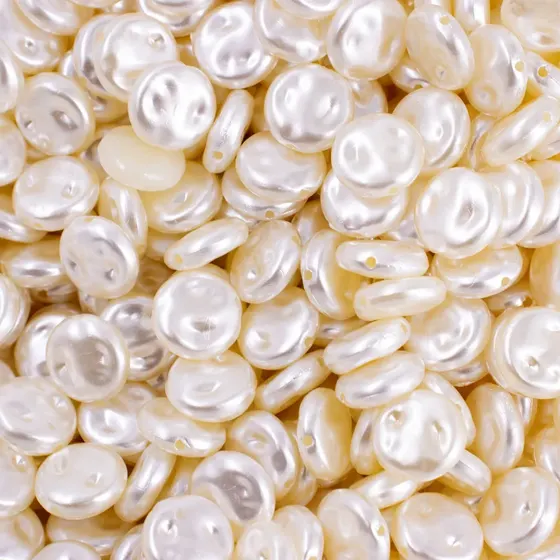 Pastilha Irregular Perolada Passante 12Mm Em Abs Com 500Gr