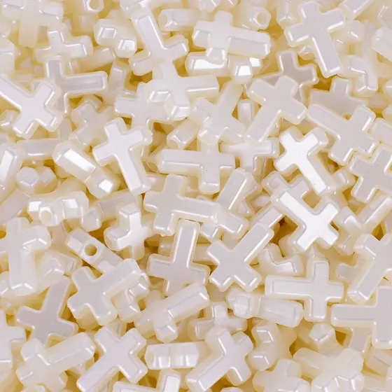 Entremeio Cruz Infantil 20X10Mm Em Plastico