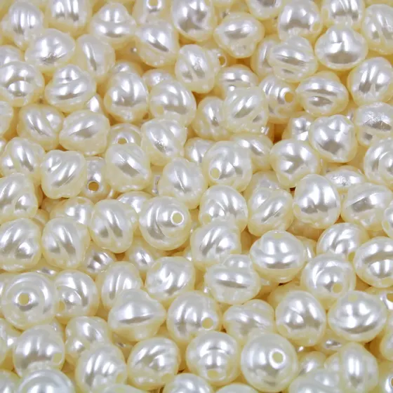 Perola De Agua Doce Passante 08X08Mm Em Abs