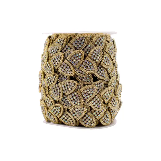 Aljofre Oval Com Strass Em Abs Com 9,14 Metros